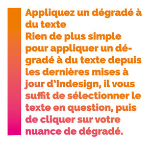 Dégradé dans texte